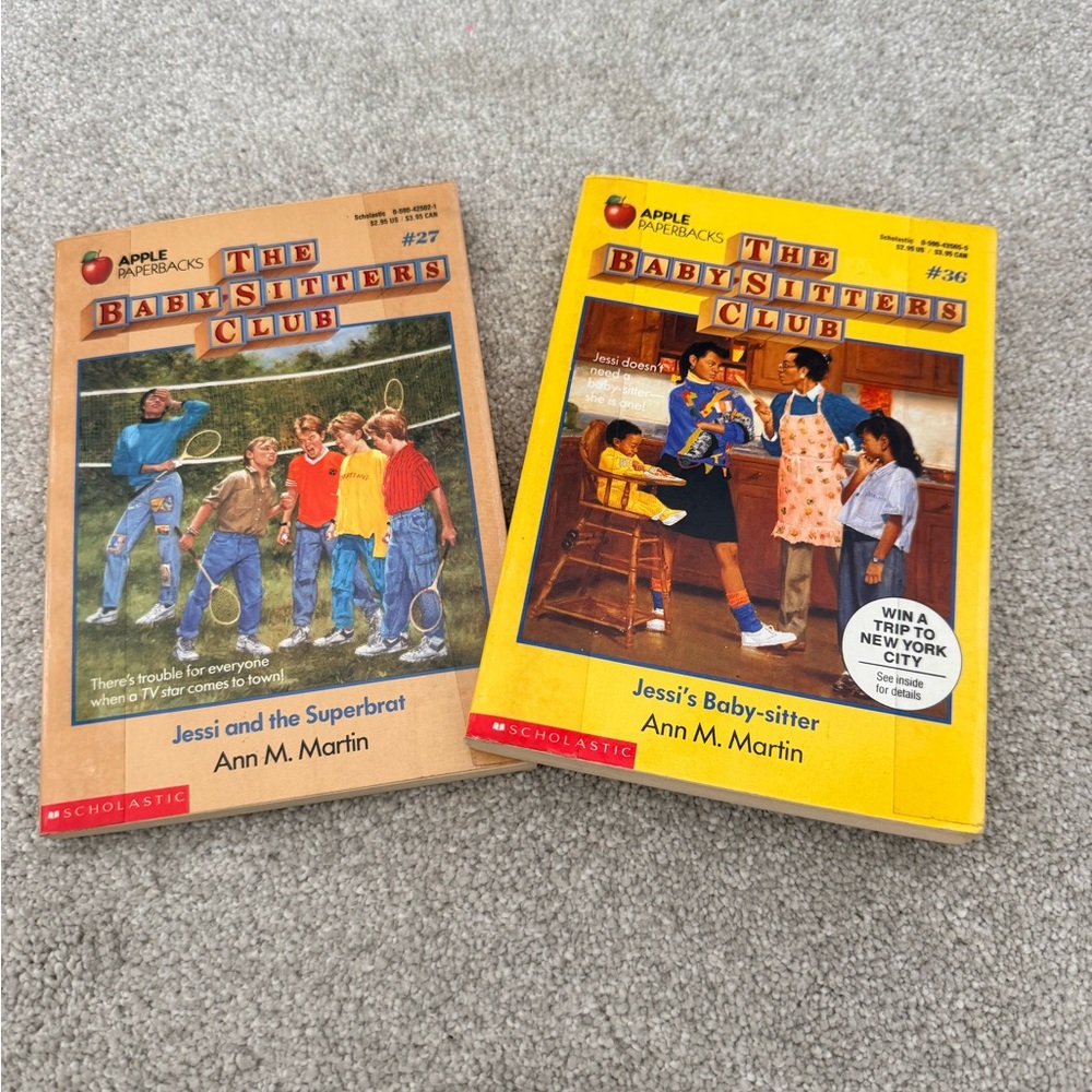 Scholastic Babysitters Club Books - Yellow and Tan Covers